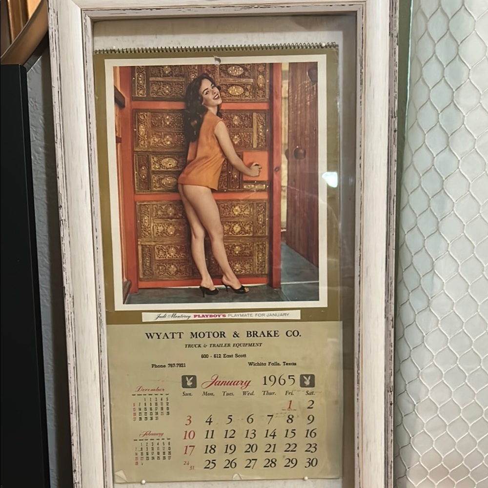 Vintage 1965 Playboy Pin-Up Calendar.
